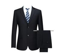 MANYUBEI Trajes para Hombre, Chaqueta De Esmoquin De 2 Piezas, Talla Grande, Dos Botones Informal para Negocios Boda Blazer Vestido Anfitrión De Banquete Chaqueta Formal, Ropa Gordos,9XL,Black