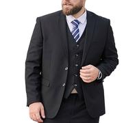MANYUBEI Trajes para Hombre, Tallas Grandes Suelta Blazer Esmoquin De Boda Un Solo Pecho Dos Botones Informal De Negocios Anfitrión De Banquetes Chaqueta Formal Ropa para Hombres Gordos,66,Black