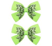 Manzana con purpurina de 3 pulgadas, lazos para el pelo, pinzas de cocodrilo, pasadores para el pelo para adolescentes, niñas, niños, mujeres, verano, principios de primavera, vacaciones, fiesta