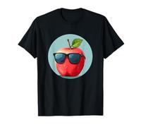 Manzana de gran aspecto para los amantes de las manzanas con gafas Camiseta