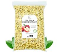 Manzana Deshidratada Sin Azucar 1 Kg - Dados de Manzana Seca - Fruta Deshidratada - Snacks Saludables - Ideal para Reposteria - Sin Azucar Añadido, Sin Gluten
