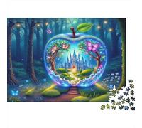 Manzana mágica fantasía Puzzle 1000 Piezas De Cartón Grueso Conjunto De Rompecabezas Anti Estrés Adultos para Actividad Fuzzle Después De La Escuela como Regalo Original 38x26cm/1000pcs