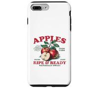 Manzanas Maduras Listo Vintage Fruta Retro Peach Gráfico Carcasa para iPhone 7 Plus/8 Plus