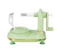 Manzanas Peeler Manuales - Frame Abdominal En Verde Claro, Hoja De Acero Inoxidable, Peladora De Manivela De Succión 8.3x4.7x5.9in, Herramienta De Cocina De Cáscara Rápida | Patatas De Manzana Peras