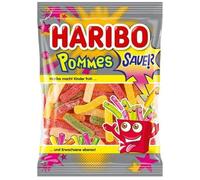 Manzanas Sauer - Papas fritas de chicle de frutas dulces y ácidas, una delicia divertida y picante para los amantes del dulce - Compatible con haribo - 175 g