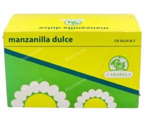 Manzanilla Dulce, Infusión Natural, 20 Unidades. Pack de 2