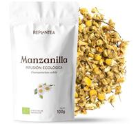 Manzanilla en Flor Ecológica de Origen Europeo 100 g (50 Tazas) - Infusión de Manzanilla Natural a Granel, Flor Entera Pura sin Aditivos REPLANTEA