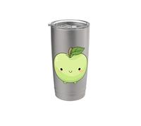 Manzano Recolección de manzanas Crew Blossom Fruta Lindo Verde Vaso térmico de acero inoxidable de doble pared