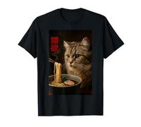 Mao Yu Cat Desire Ramen Fideos Comida Japonesa Felino Camiseta