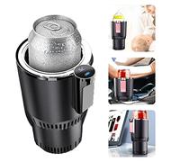 MAOBU Enfriador de Taza de Coche para Coche, Calentador 2 en 1, portavasos de refrigeración y calefacción para Coche con Pantalla de Temperatura para Agua, café, Bebida, Leche