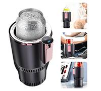 MAOBU Enfriador de Taza de Coche para Coche, Calentador 2 en 1, portavasos de refrigeración y calefacción para Coche con Pantalla de Temperatura para Agua, café, Bebida, Leche
