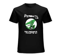 Maodisen Ropa para hombre New The Pterodactyl Club Black Womens Medium Charlotte NC Alt Dance Club Camiseta de manga corta, color negro, Negro, L