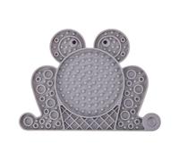 Maodom Almohadilla para lamer Perros, con ventosas de Silicona, con de Rana, Bandeja sensorial interactiva Antideslizante para estimulación Mental, enriquecimiento, Viajes de Mascotas en