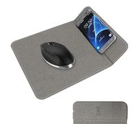 Maodom Almohadillas de carga para escritorio, almohadilla de mouse de carga inalámbrica con soporte plegable para teléfono, accesorios de juego para teléfonos celulares para computadora de escritorio