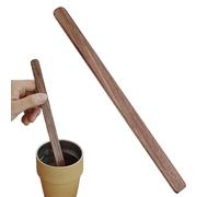 Maodom Cuchara larga de agitación, cuchara larga de madera para mezclar café, accesorios de cocina reutilizables para postre, miel, té, bebidas, cóctel y café