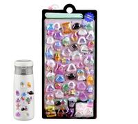 Maodom Lindas calcomanías de animales, bonitos suministros de arte luminosos en 3D, calcomanías de animales pequeños, para jardín de infantes, escuela, aula, cuadernos, libros de texto, tabletas