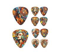 Maodom Púas para guitarra acústica: púa de guitarra acústica colorida, accesorio de instrumento para estudiantes de guitarra, aficionados, principiantes de guitarra, fanáticos de la música