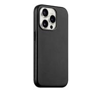 maogoam Funda de Cuero para iPhone 13 Pro Compatible con MagSafe, Capa Superior de Cuero de Vaca Curtido Vegetal Premium para iPhone 13 Pro 6.1", Estilo Elegante, Negro Brillante