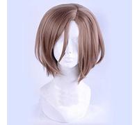 MAOMA Peluca Cosplay Anime,Peluca A3 Banri Settsu,Short Brown Peluca Cosplay,con Red de Peluca Gratis,Halloween Hair,para Cosplay de Fiesta diari