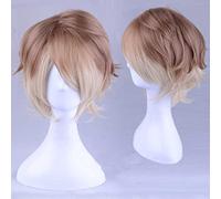 MAOMA Peluca Cosplay Anime,Peluca A3 Itaru Chigasaki,Fluffy Short Peluca Cosplay,con Red de Peluca Gratis,Halloween Hair,para Cosplay de Fiesta diari(Size:Style 2)