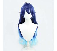 MAOMA Peluca Cosplay Anime，Peluca Amamiya Kokoro，Blue Gradient Long Peluca Cosplay,con Red de Peluca Gratis,Halloween Hair,para Cosplay de Fiesta diari(Size:Style 2)