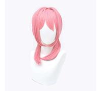 MAOMA Peluca Cosplay Anime,Peluca Arknights Blue Poison,Pink Double Braid Peluca Cosplay,con Red de Peluca Gratis,Halloween Hair,para Cosplay de Fiesta diari(Color:Style 2)