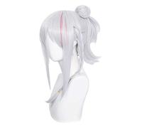 MAOMA Peluca Cosplay Anime，Peluca Arknights Nian，Long Silver Peluca Cosplay,con Red de Peluca Gratis,Halloween Hair,para Cosplay de Fiesta diari