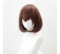 MAOMA Peluca Cosplay Anime,Peluca Arknights Silence,Brown Bob Peluca Cosplay,con Red de Peluca Gratis,Halloween Hair,para Cosplay de Fiesta diari