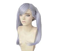 MAOMA Peluca Cosplay Anime,Peluca Black Clover Noell Silva,Purple Long Peluca Cosplay,con Red de Peluca Gratis,Halloween Hair,para Cosplay de Fiesta diari