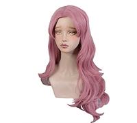 MAOMA Peluca Cosplay Anime，Peluca Black Clover Vanessa Enoteca，Pink Long Wavy Peluca Cosplay,con Red de Peluca Gratis,Halloween Hair,para Cosplay de Fiesta diari
