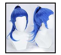 MAOMA Peluca Cosplay Anime,Peluca de One Piece Buggy The Clown,Peluca con Capucha Gratuita, Halloween,Party,Disfraz de Cosplay de Fiesta Diaria（Blue Wig）