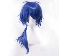 MAOMA Peluca Cosplay Anime，Peluca Division Rap Battle Arisugawa Dice，Blue Long Peluca Cosplay,con Red de Peluca Gratis,Halloween Hair,para Cosplay de Fiesta diari