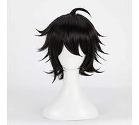 MAOMA Peluca Cosplay Anime，Peluca Division Rap Battle Ichiro Yamada，Black Short Peluca Cosplay,con Red de Peluca Gratis,Halloween Hair,para Cosplay de Fiesta diari