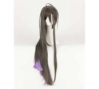MAOMA Peluca Cosplay Anime，Peluca Division Rap Battle Jinguji Jakurai，Gray-Purple Gradient Long Peluca Cosplay,con Red de Peluca Gratis,Halloween Hair,para Cosplay de Fiesta diari