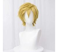 MAOMA Peluca Cosplay Anime，Peluca Free! Hazuki Nagisa，Short Golden Peluca Cosplay,con Red de Peluca Gratis,Halloween Hair,para Cosplay de Fiesta diari