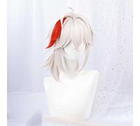 MAOMA Peluca Cosplay Anime,Peluca Genshin Impact Kaedehara Kazuha,Mixed Color Fluffy Peluca Cosplay,con Red de Peluca Gratis,Halloween Hair,para Cosplay de Fiesta diari(Size:Style 1)