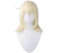 MAOMA Peluca Cosplay Anime,Peluca Genshin Impact Klee,Golden Double Ponytail Peluca Cosplay,con Red de Peluca Gratis,Halloween Hair,para Cosplay de Fiesta diari(Color:Style 2)
