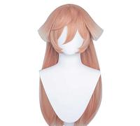 MAOMA Peluca Cosplay Anime,Peluca Genshin Impact YanFei,Orange Pink Gradient Long Peluca Cosplay,con Red de Peluca Gratis,Halloween Hair,para Cosplay de Fiesta diari