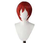 MAOMA Peluca Cosplay Anime,Peluca Horimiya Kakeru Sengoku,Red Short Peluca Cosplay,con Red de Peluca Gratis,Halloween Hair,para Cosplay de Fiesta diari