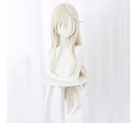 MAOMA Peluca Cosplay Anime,Peluca Identity V Sculptor Galatea Claude,Beige Long Wavy Peluca Cosplay,con Red de Peluca Gratis,Halloween Hair,para Cosplay de Fiesta diari