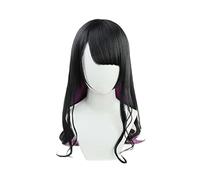 MAOMA Peluca Cosplay Anime,Peluca Koinoya MAI,Black Purple Gradient Long Peluca Cosplay,con Red de Peluca Gratis,Halloween Hair,para Cosplay de Fiesta diari