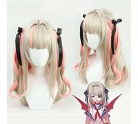 MAOMA Peluca Cosplay Anime,Peluca Makaino Ririmu,Light Blonde Peluca Cosplay,con Red de Peluca Gratis,Halloween Hair,para Cosplay de Fiesta diari(Size:Style 3)