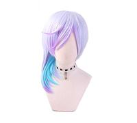 MAOMA Peluca Cosplay Anime,Peluca Paradox Live Yatonokami Kanata,Purple Gradient Short Peluca Cosplay,con Red de Peluca Gratis,Halloween Hair,para Cosplay de Fiesta diari