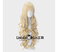 MAOMA Peluca Cosplay Anime，Peluca Shugo Chara Mashiro Rima，Long Blonde Curly Peluca Cosplay,con Red de Peluca Gratis,Halloween Hair,para Cosplay de Fiesta diari(Size:Style 2)