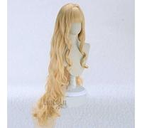MAOMA Peluca Cosplay Anime,Peluca Shugo Chara Mashiro Rima,Long Blonde Curly Peluca Cosplay,con Red de Peluca Gratis,Halloween Hair,para Cosplay de Fiesta diari(Size:Style 1)