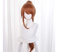 MAOMA Peluca Cosplay Anime，Peluca Takt op.Destiny Anna Schneider，Red Brown Long Ponytail Peluca Cosplay,con Red de Peluca Gratis,Halloween Hair,para Cosplay de Fiesta diari
