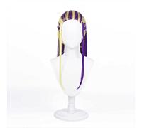MAOMA Peluca Cosplay Anime，Peluca Tokyo Revengers Wakasa Imaushi，Purple Mixed Yellow Long Peluca Cosplay,con Red de Peluca Gratis,Halloween Hair,para Cosplay de Fiesta diari