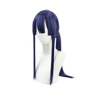 MAOMA Peluca Cosplay Anime，Peluca VTuber Nagao Kei，Dark Blue Long Peluca Cosplay,con Red de Peluca Gratis,Halloween Hair,para Cosplay de Fiesta diari