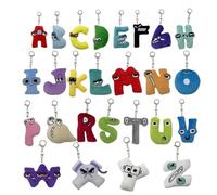 Maomoto 26 Piezas de Juguetes de Letras del Alfabeto de Peluche - 4 Pulgadas, Muñecos Divertidos, Regalo para Niños y Fans