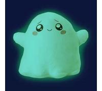 Maomoto Juguete que brilla en la oscuridad que brilla en la oscuridad, almohada de peluche para niños, fantasma